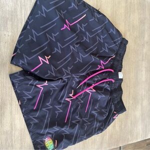 Stussy Black and Pink Athletic Shorts